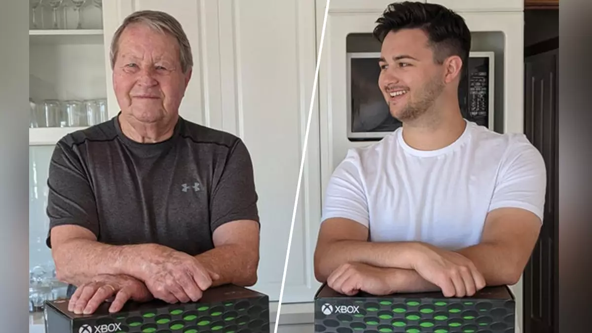 Grandad Picks Up First Ever Console With Grandson, 57 Years Apart