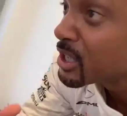 Will Smith Holds Lewis Hamilton 'Hostage' Before Grand Prix.