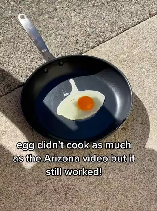 People have been able to cook eggs o the ground outside due to the heat.