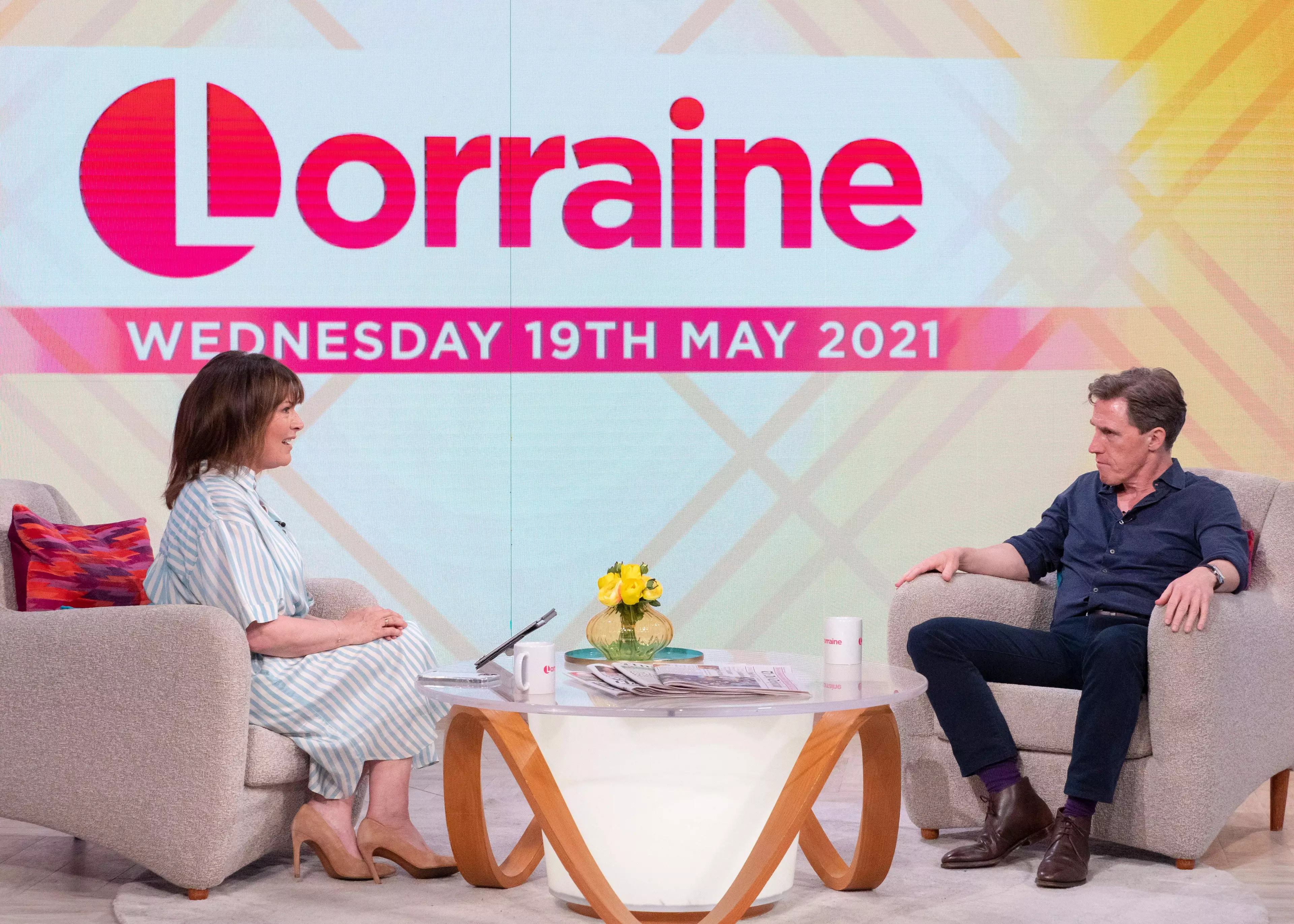 Rob Brydon appeared on Lorraine today (