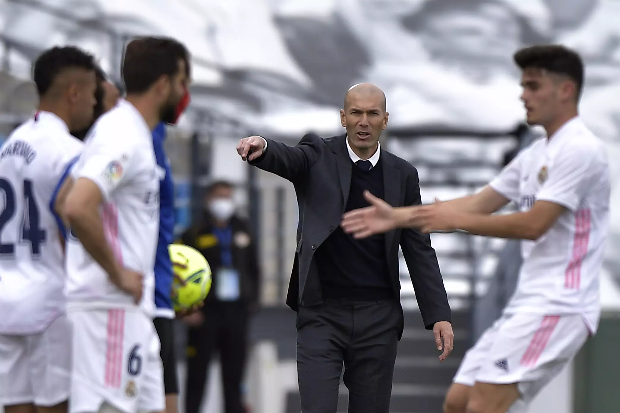 Zidane clearly doesn't feel he was treated fairly. Image: PA Images