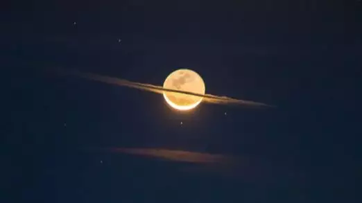 Photographer Takes 'Once-In-Lifetime' Shot Of The Moon Looking Like Saturn