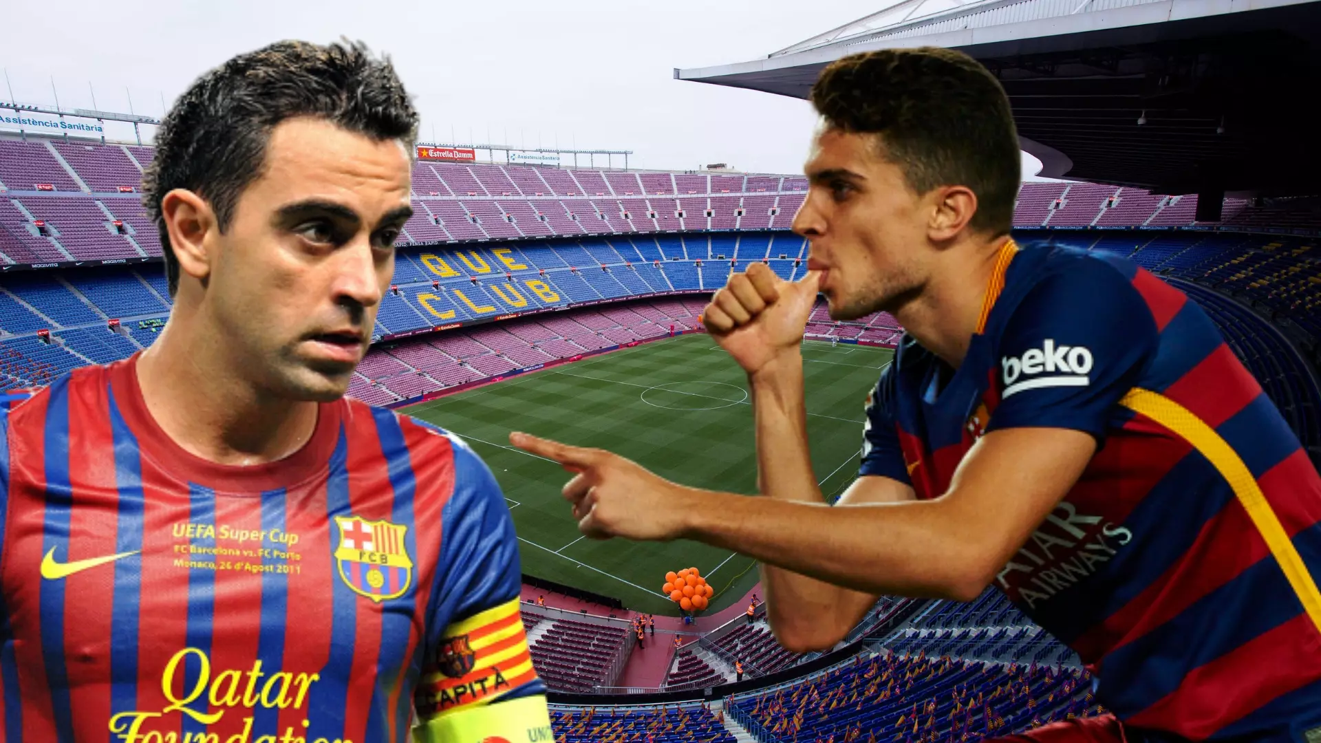 Xavi’s Valuable Advice To Bartra On His Debut: Pass Me The Ball If You’re In Trouble