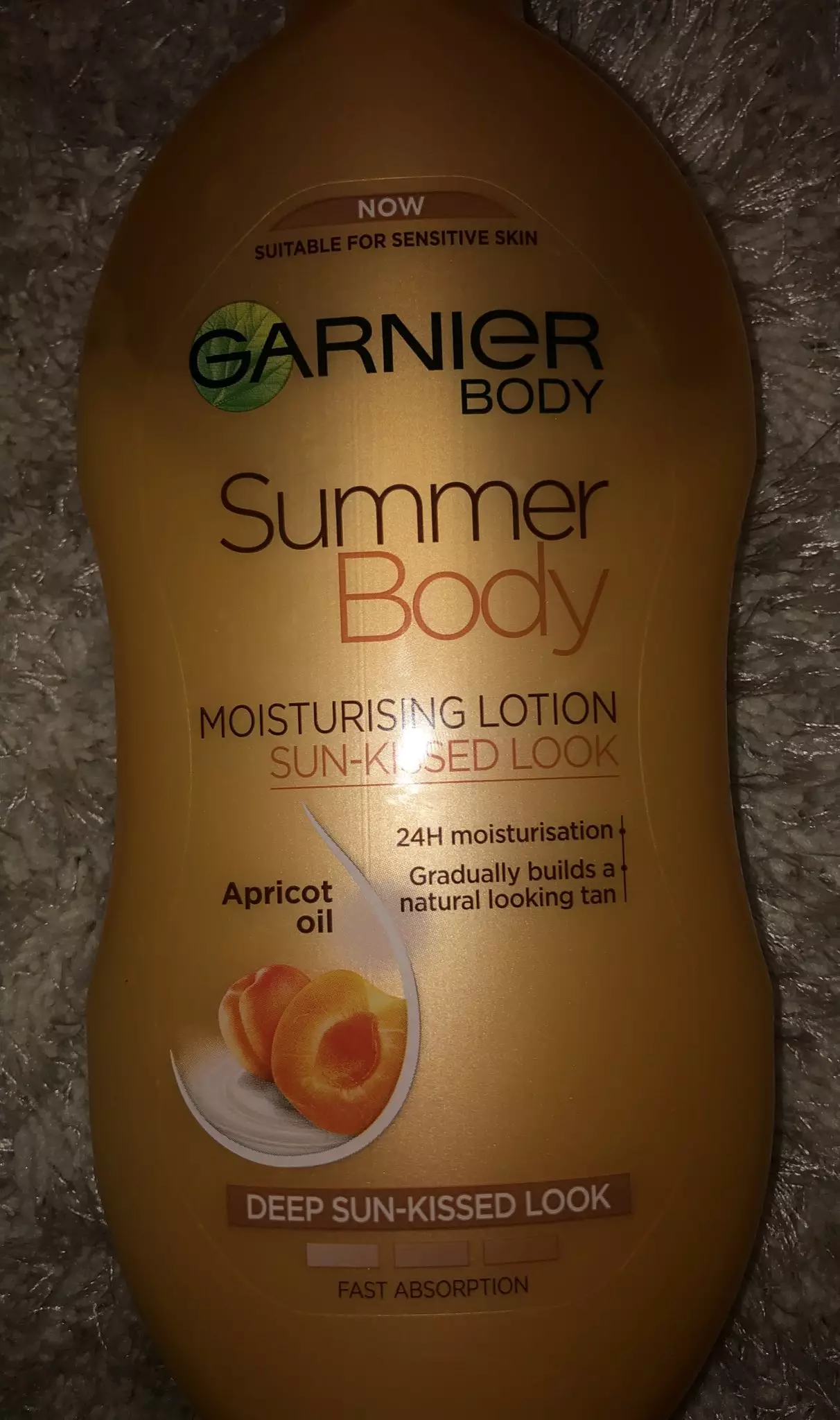 Garnier tanning moisturiser finishes the job (