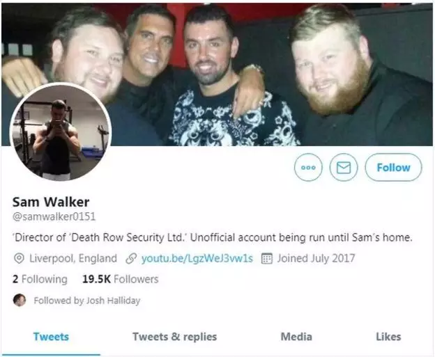 Sam Walker's Twitter page.