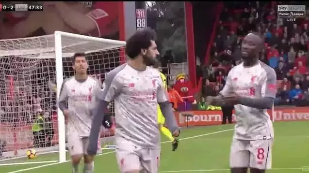 Liverpool Fans Think Mo Salah Stared Back At Steve Cook After Second Goal vs Bournemouth