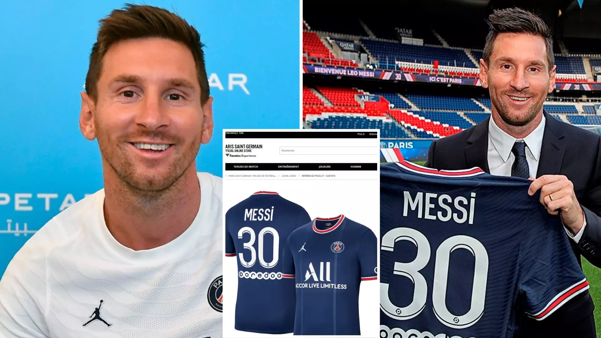 Lionel Messi's PSG Shirt Sold Out Online Only 30 Minutes After Officially Signing For Club