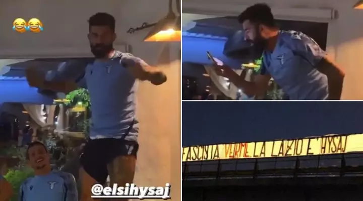 Lazio Ultras Tried To Confront 'Worm' Elseid Hysaj After Singing Left-Wing Anthem At Initiation