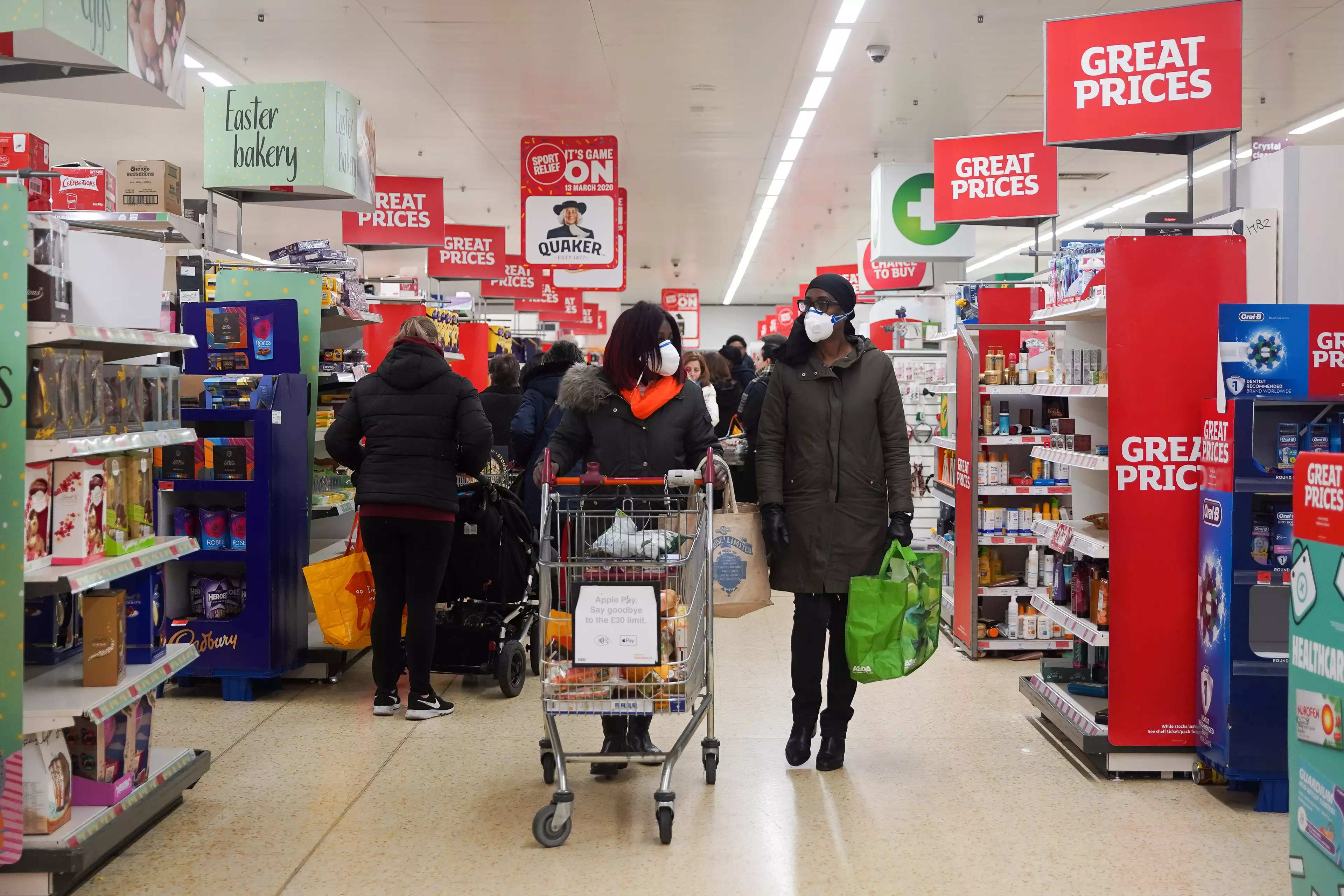 Supermarket chains and the UK government have assured the country that there is enough food and supplies to go around.