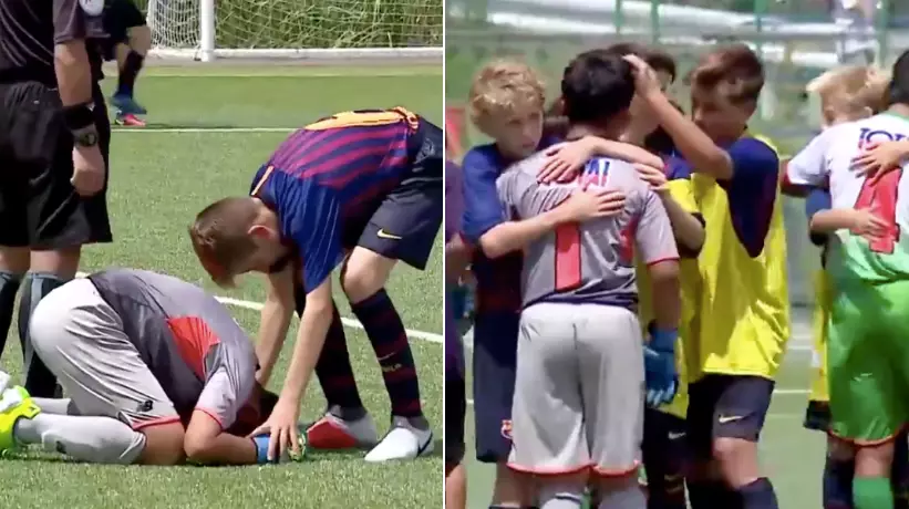 What Barcelona U14's Did After Winning Penalty Shoot-Out Is Pure Class 