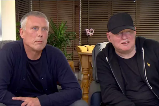Bez (L) and Shaun Ryder (R).