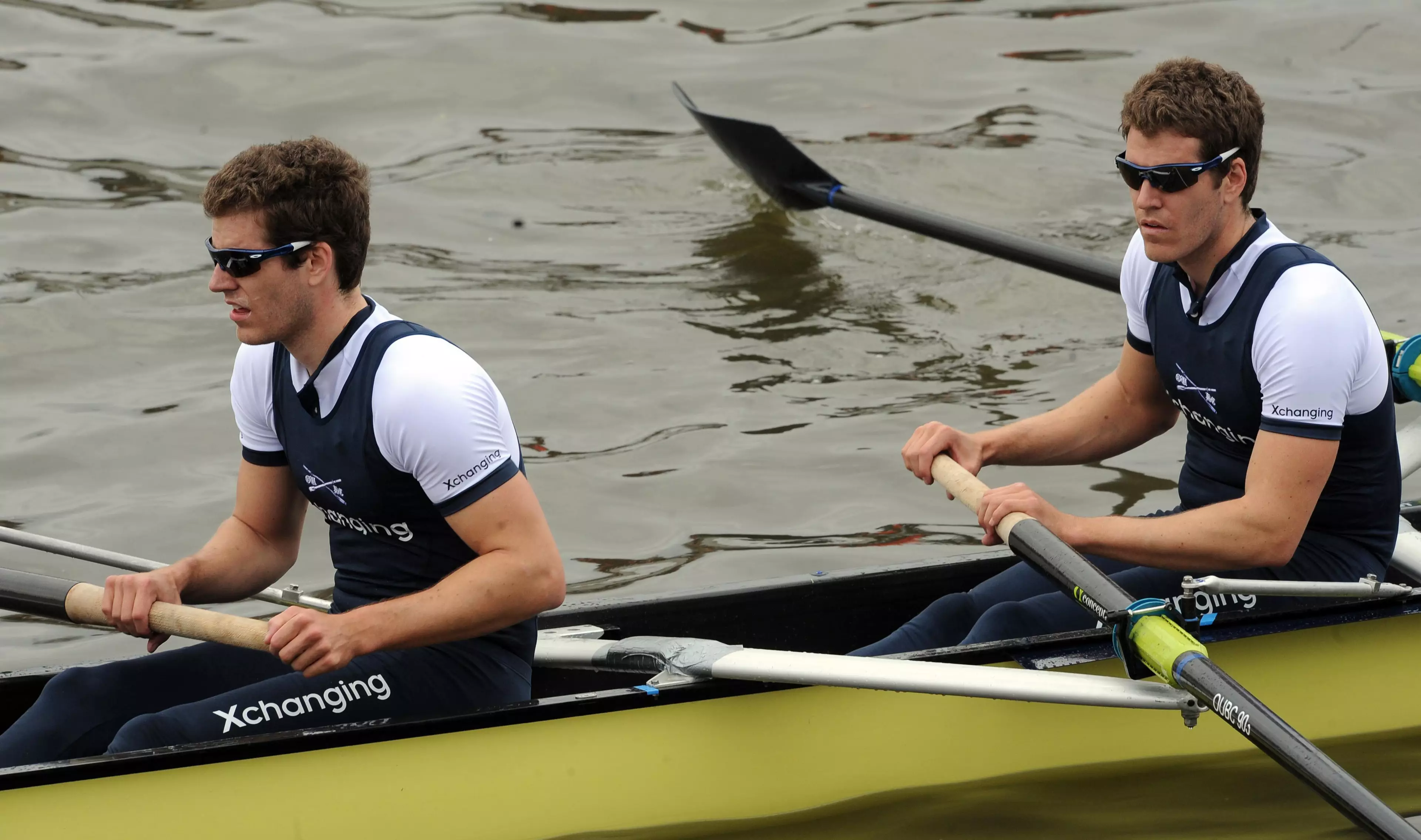 The Winkelvoss twins in their rowing days.