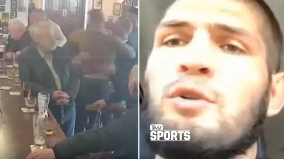 Khabib Nurmagomedov Reacts To Conor McGregor Punching Old Man In Dublin Bar