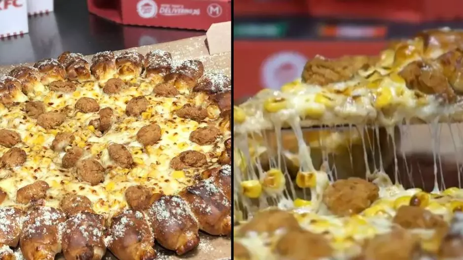KFC And Pizza Hut Join Forces To Make Gravy And Popcorn Chicken Pizza