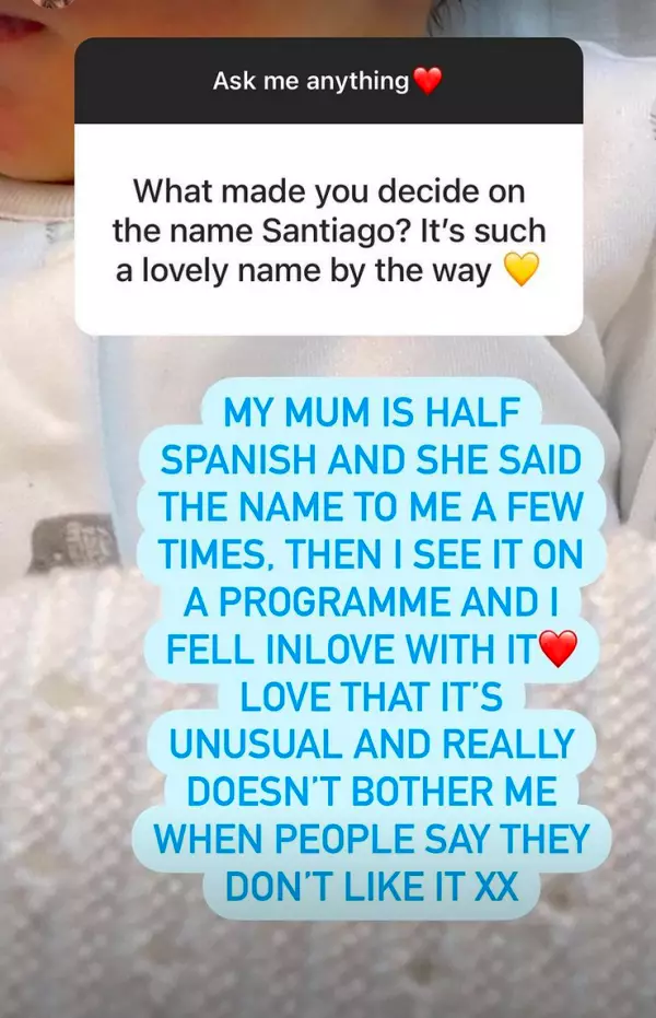 Dani Dyer responded to questions on her Instagram account (