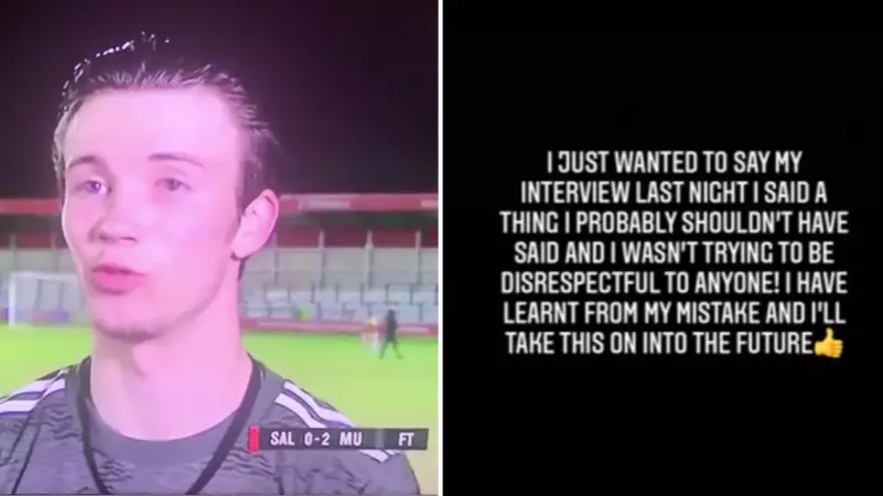 Manchester United Youngster Forced To Apologise For 'Disrespectful' Interview But It's Refreshingly Honest