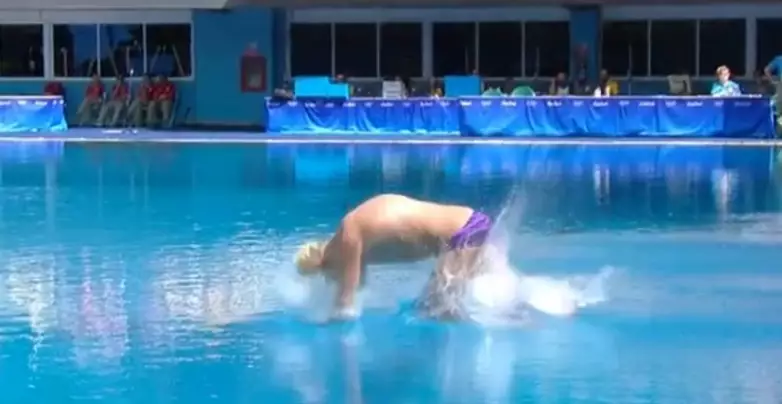 WATCH: Russian Olympic Diving Champion Is Out After Bellyflop Scores Zero Points 