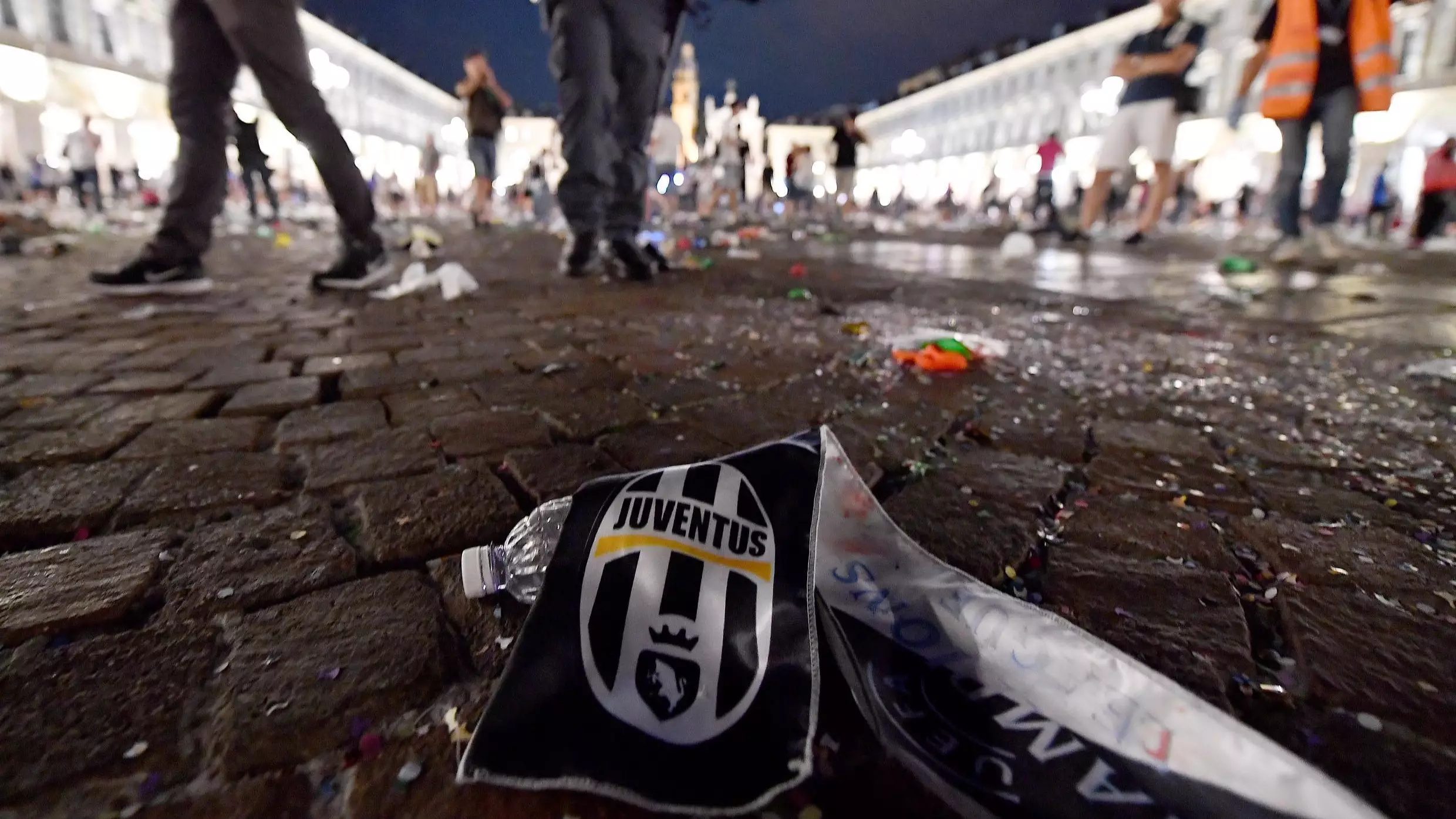 Panicked Football Fans Cause Stampede After Firecrackers Set Off In Italy