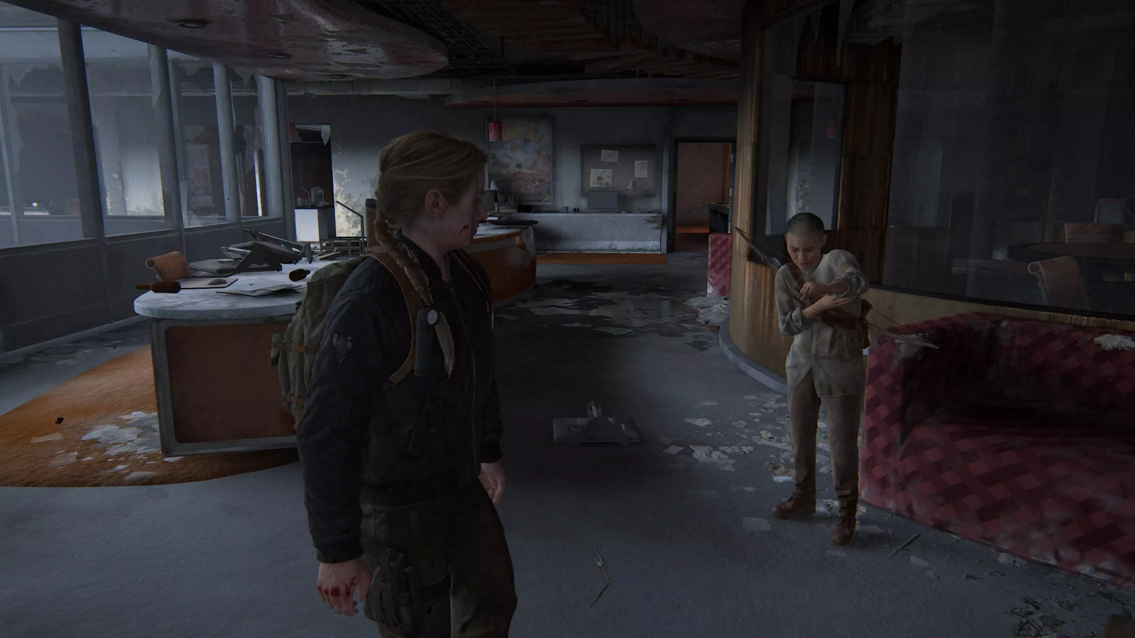 Abby and Lev in The Last of Us Part II /