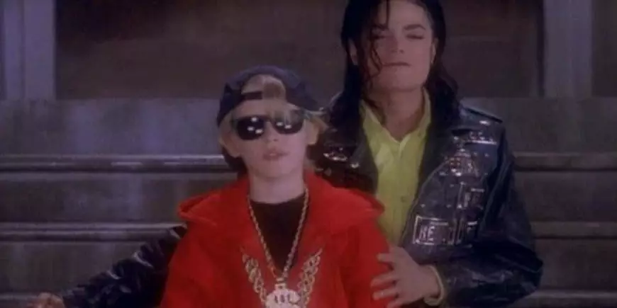 Culkin and Jackson in the 'Black or White' video.