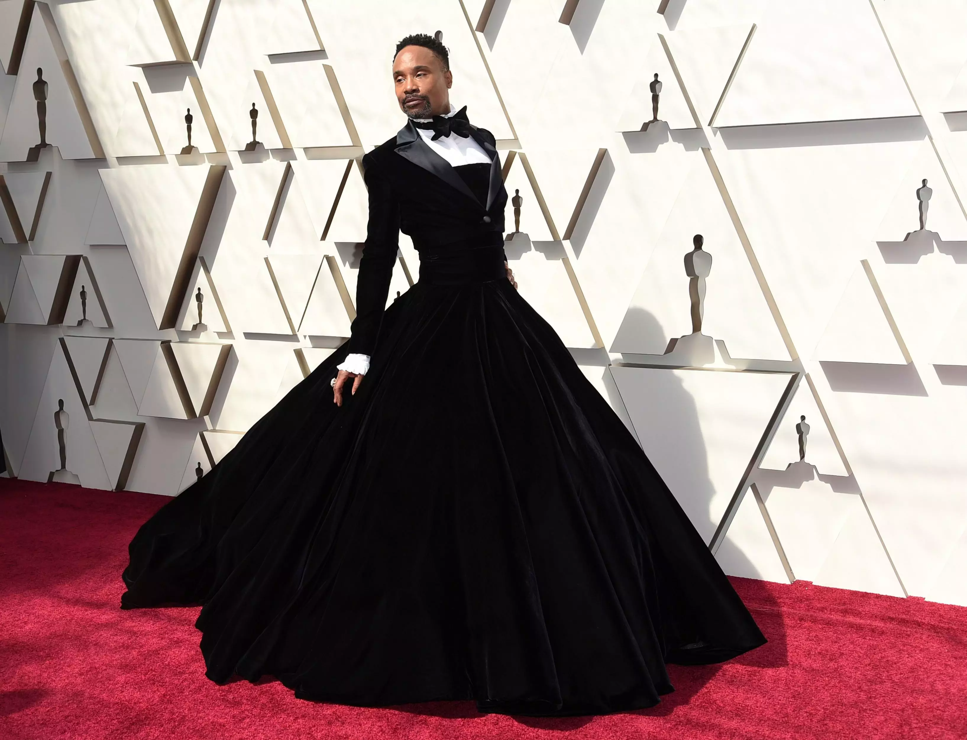Billy Porter struck a delicate balance between both a 'masculine' and 'feminine' moment at the 2019 awards, making it his own (Richard Shotwell/Invision/AP/Shutterstock).