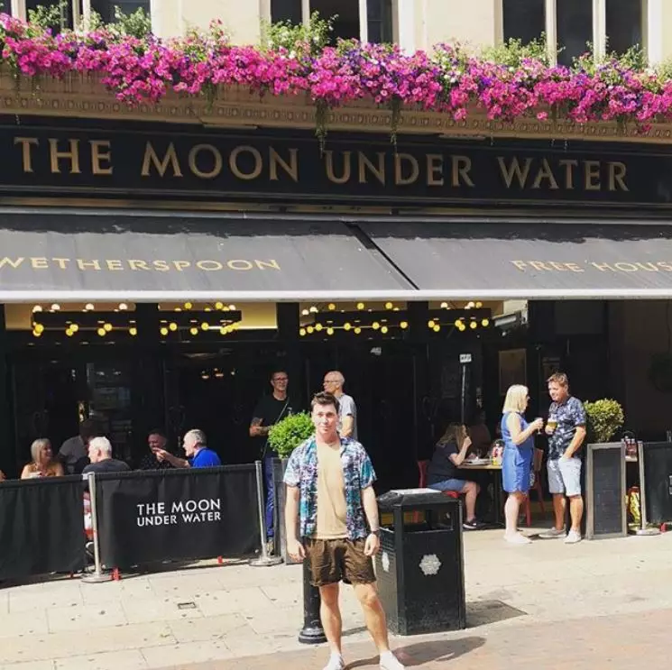 Milton documents his Wetherspoons visits by posting them to his Instagram page.