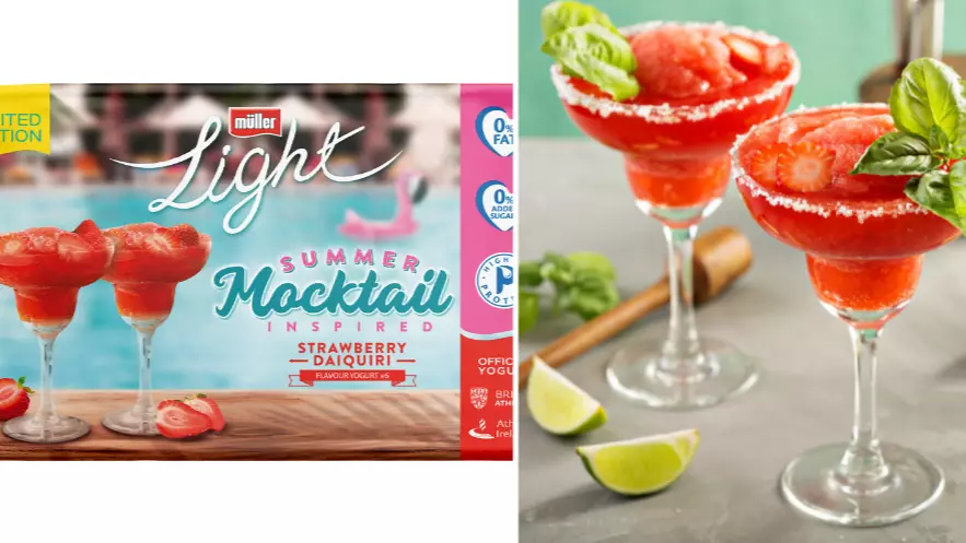 Müller Launches Strawberry Daiquiri Flavoured Yoghurt 