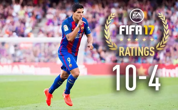 OFFICIAL: FIFA 17 Ratings From 10-4