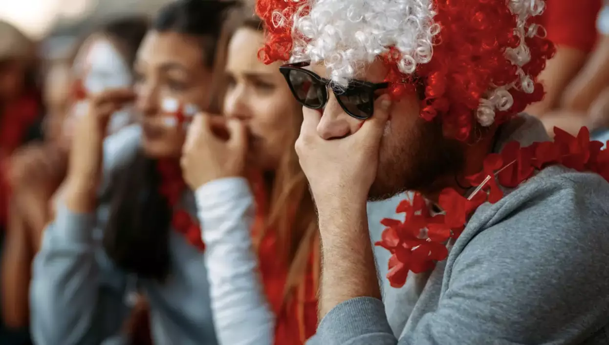 England fans were left heartbroken after Italy won (