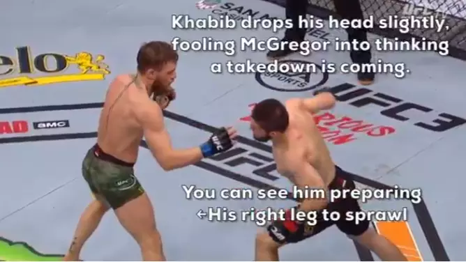 Unseen Footage Shows How Khabib Completely Fooled Conor McGregor With Second Round Punch