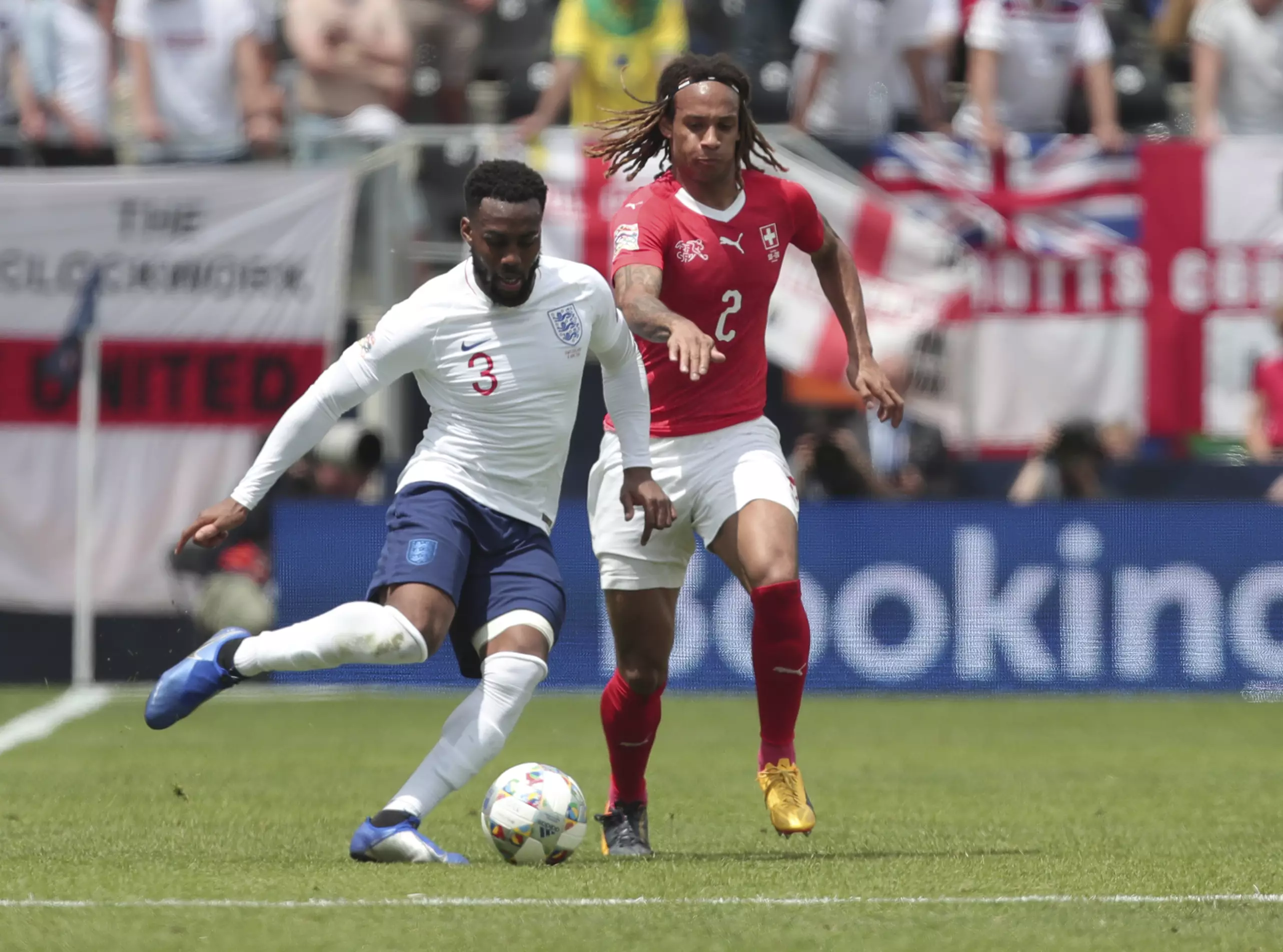 Danny Rose was given a start at left-back against Switzerland