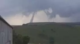Huge Twister Spotted Over Moorland As Storms Hit The UK