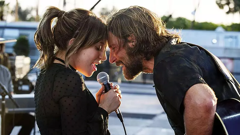Bradley Cooper and Lady Gaga in the 2018 A Star is Born.
