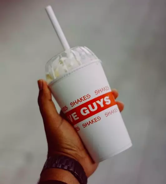 The Five Guys shake can be customised with mix-ins (