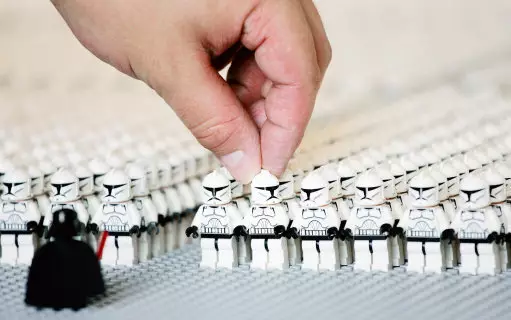 The events are being set up to celebrate the arrival of new Star Wars LEGO sets.