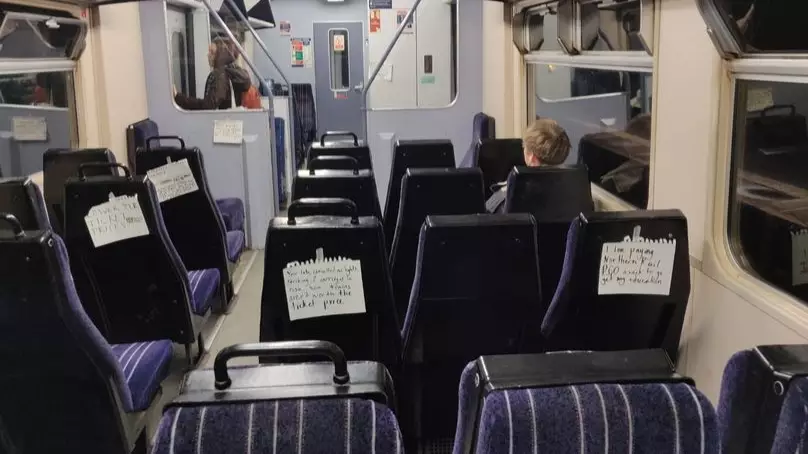 Angry Commuters Leave Notes On Trains Telling Company To 'Lower Fares' 