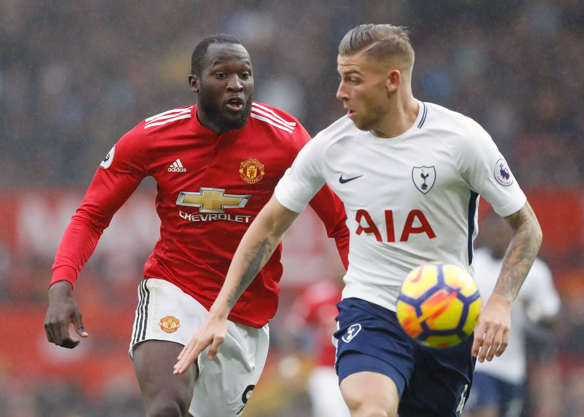 Alderweireld competing against another suitor in United. Image: PA