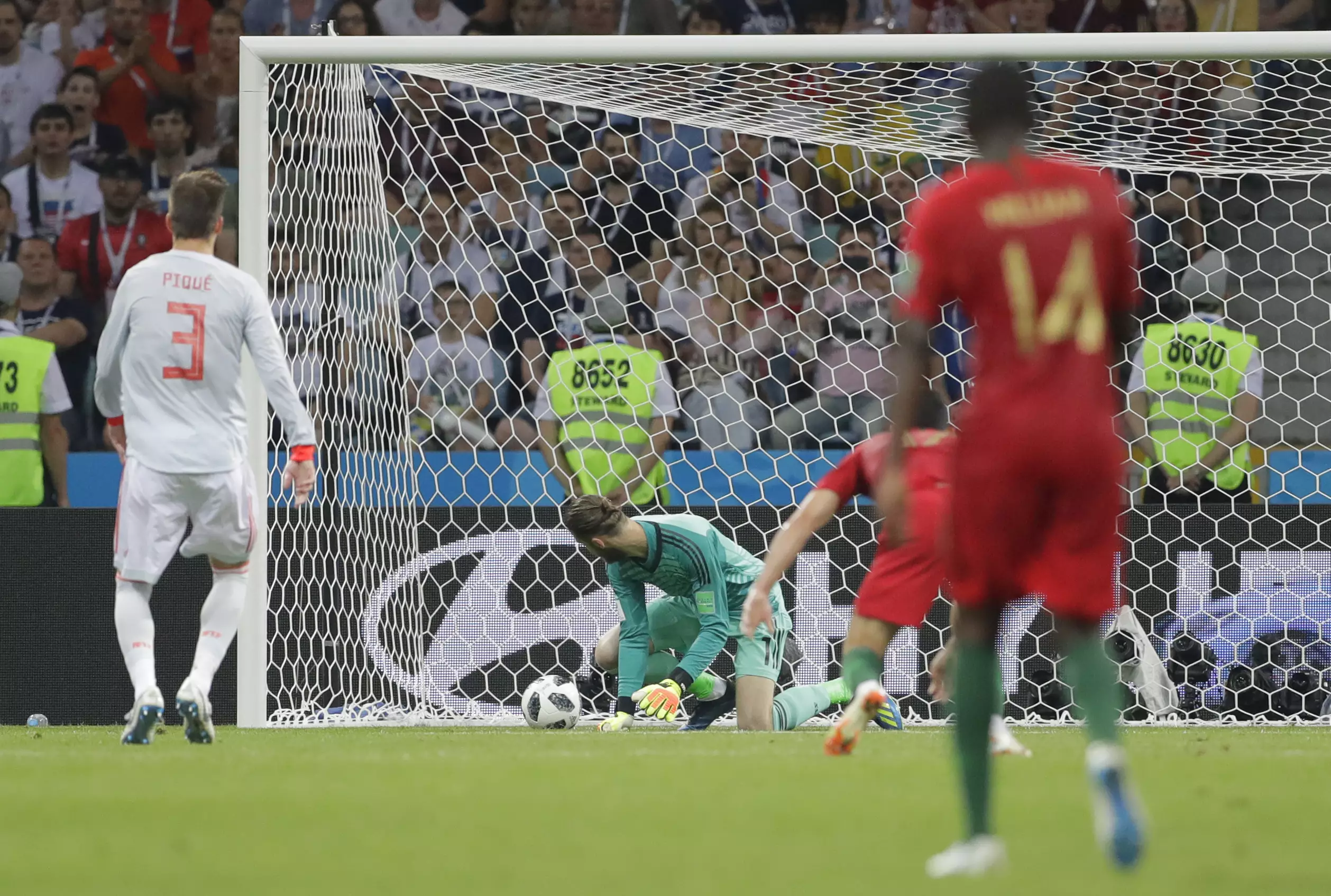 De Gea's mistake vs Portugal. Image: PA Images
