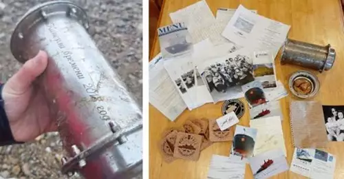 Donegal man finds North Pole time capsule washed up on a beach