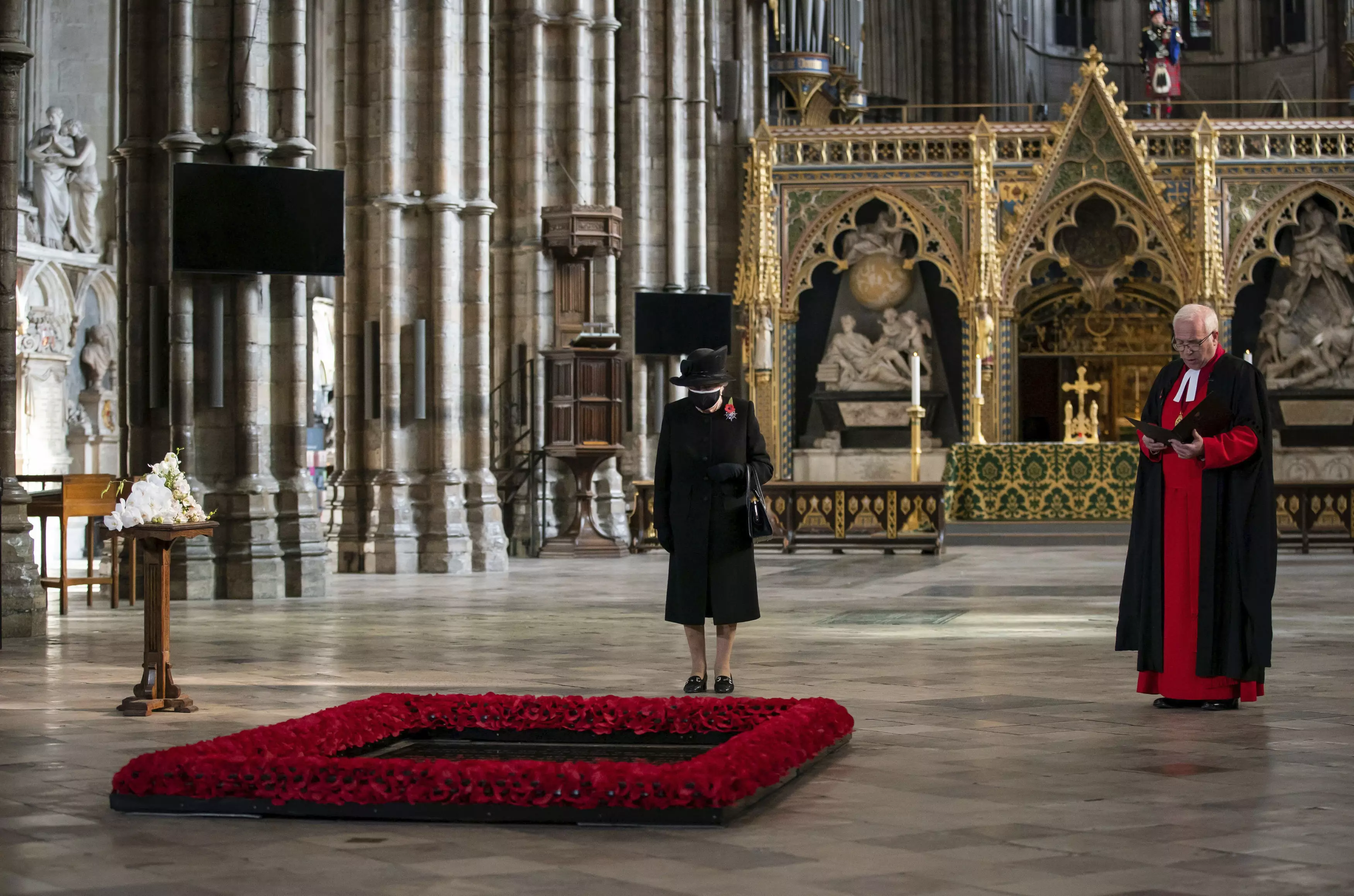 Queen Elizabeth II paid tribute at Westminster Abbey.
