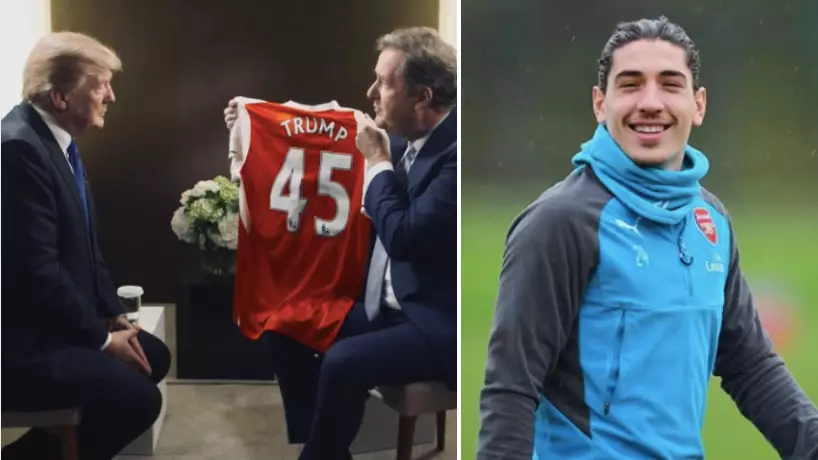 Piers Morgan Invites Donald Trump To Become Arsenal Manager, Hector Bellerin Responds 