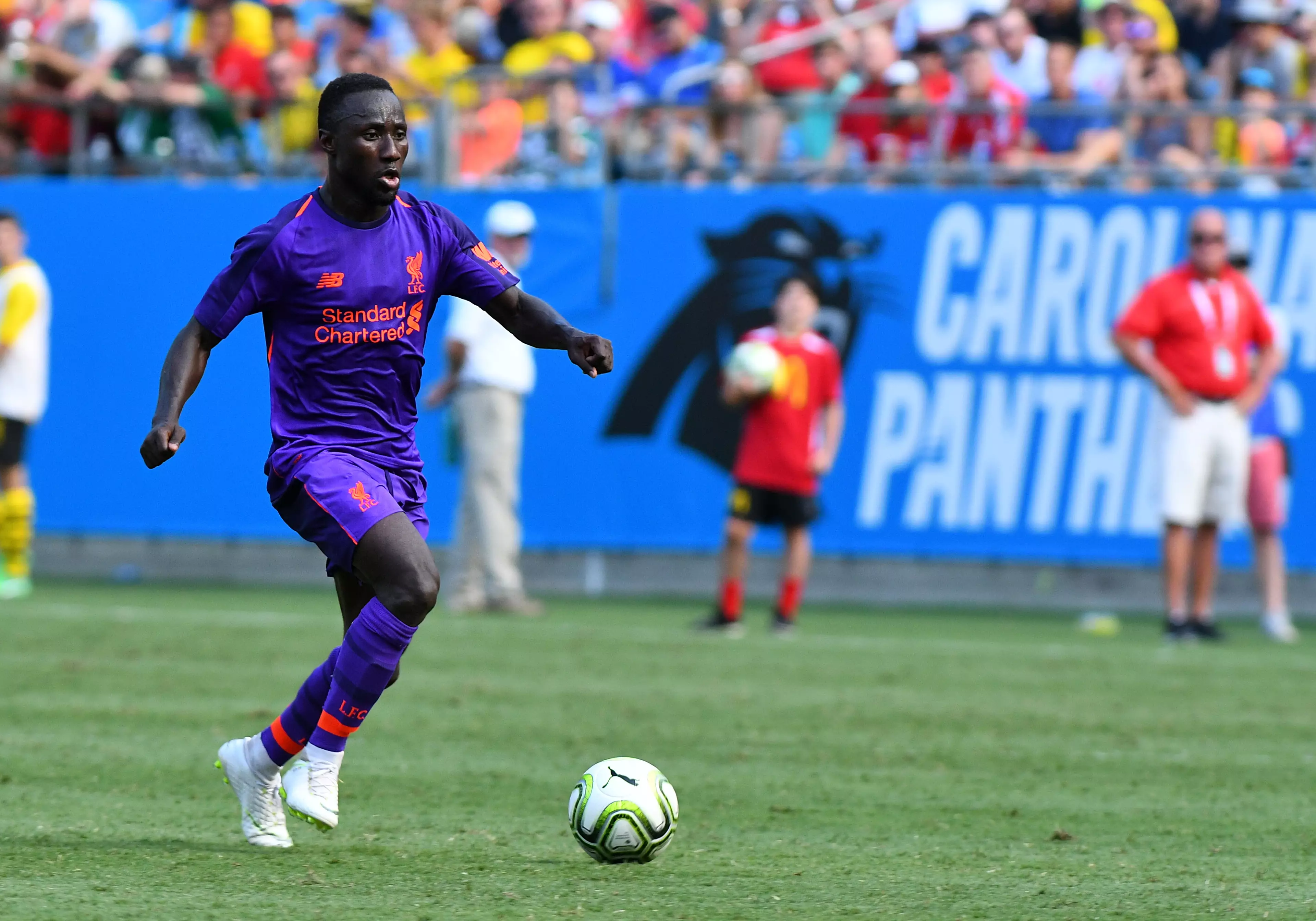Keita in action for Liverpool during pre-season. Image: PA