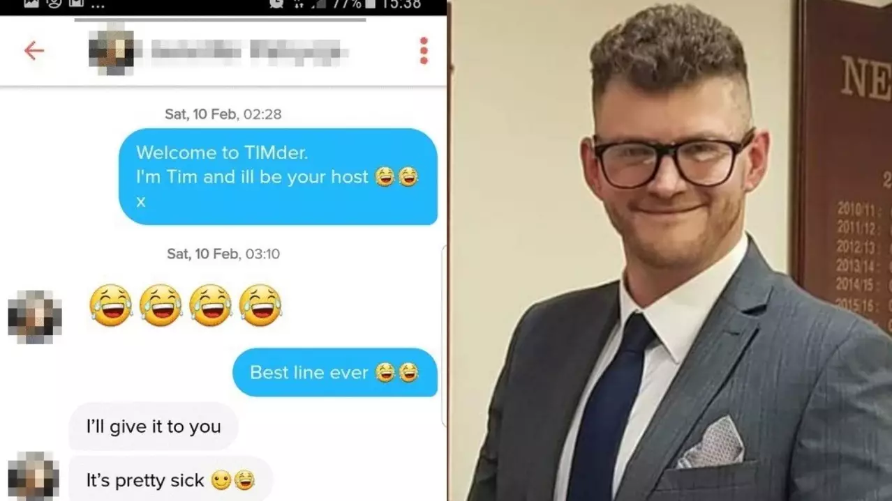 ​Bloke On Tinder Called Tim Has 80 Percent Success Rate With 'TIMder' Line