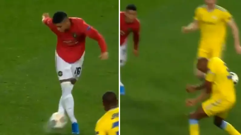 Marcos Rojo Attempts The Worst And Most Pointless Rabona Ever 
