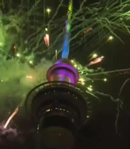 New Zealand got into the spirit of New Year with a huge firework display.