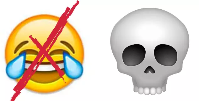 The laughing emoji is also a thing of the past (