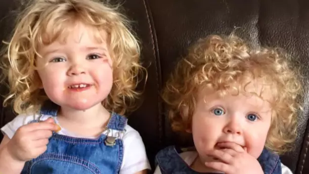 Mum Goes Viral After Joking About Putting Her 'Kray Twin' Little Girls Up For Sale 