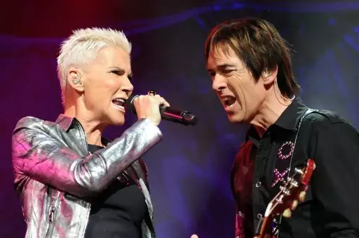 Marie Fredriksson and Per Gessle.