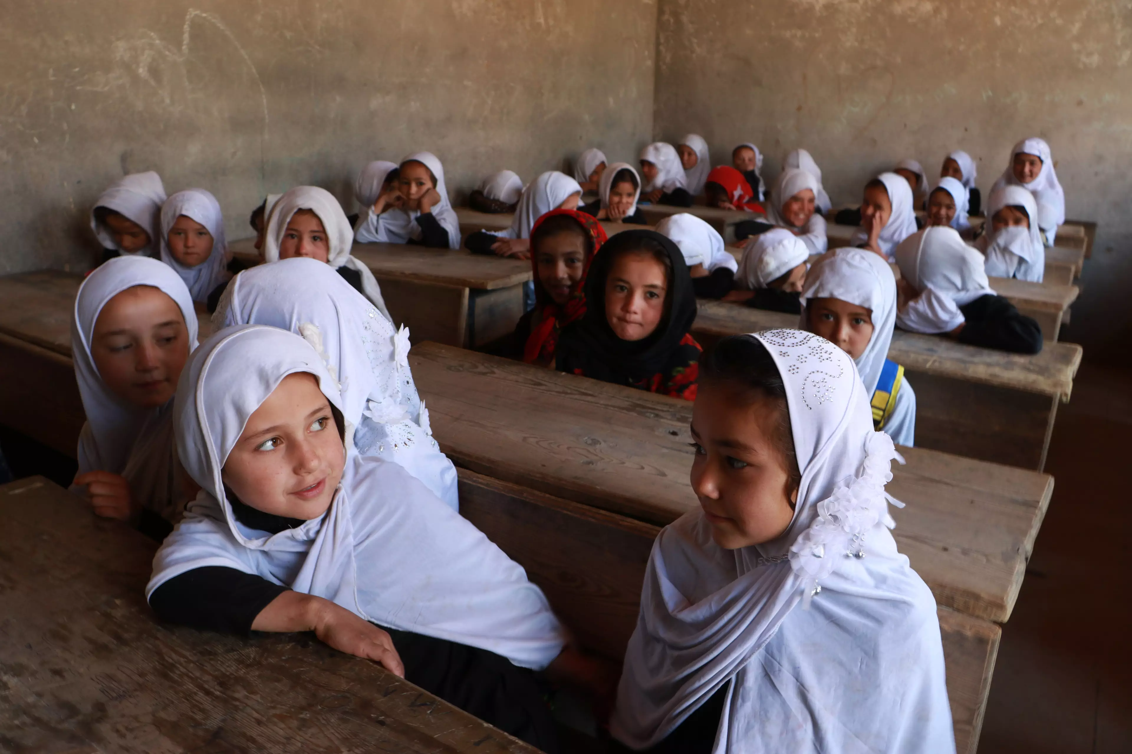 Girls at Afghani school.