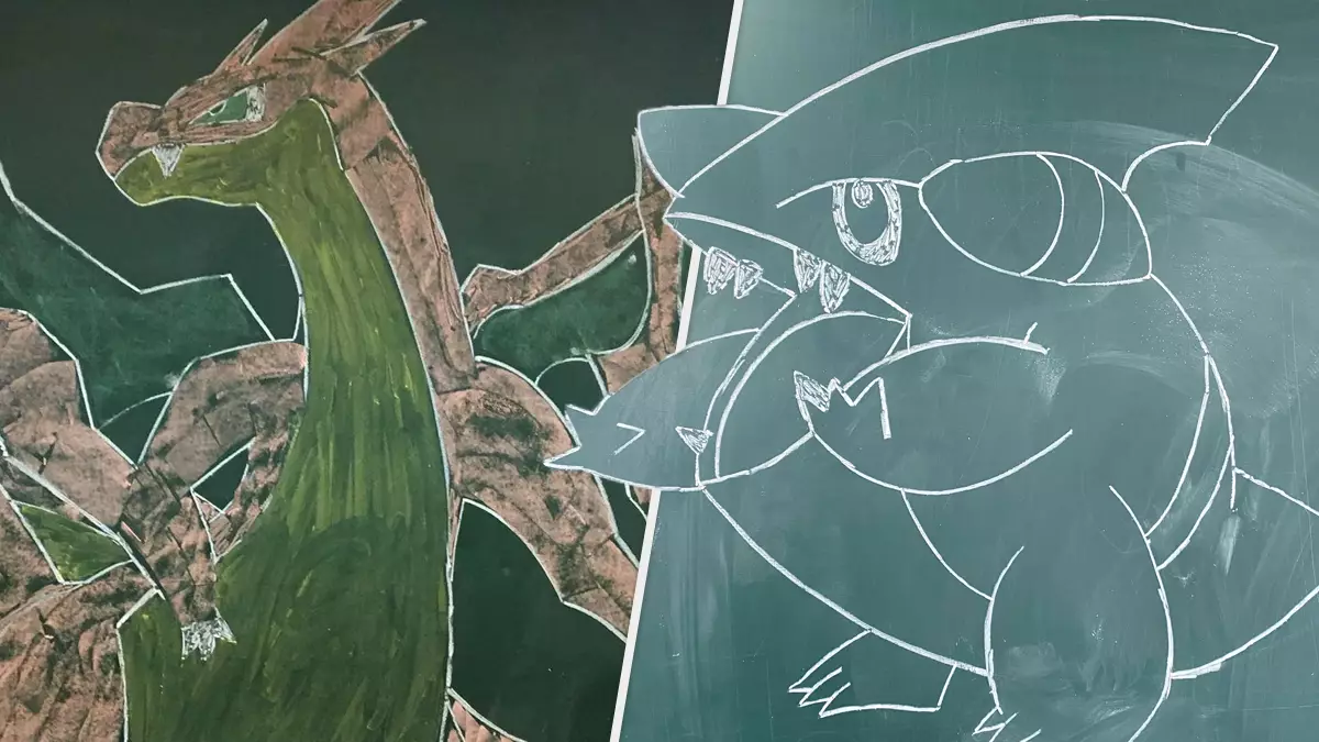 Teacher Does Awesome Pokémon Chalkboard Drawings For Every Lesson